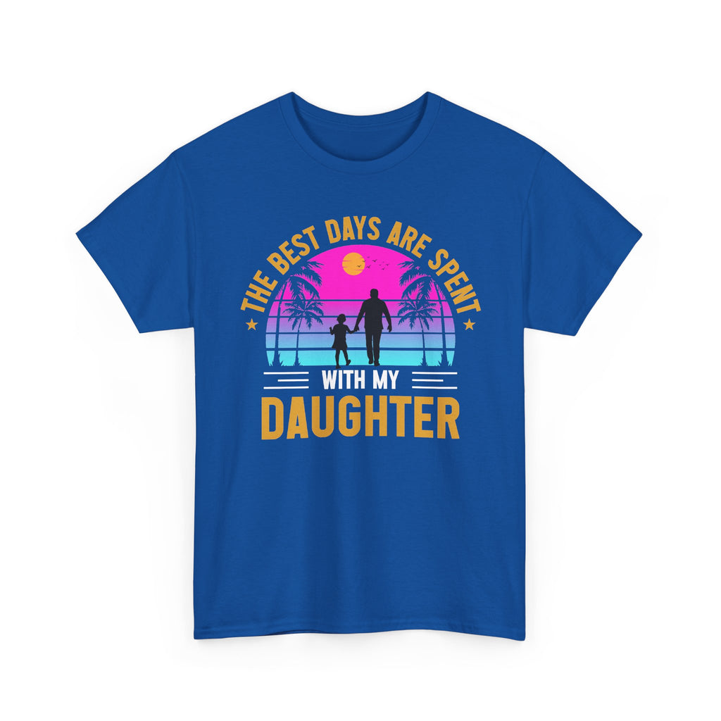 Daughter Sunset Beach T-Shirt — "The Best Days Are Spent Daughter" Family Tee