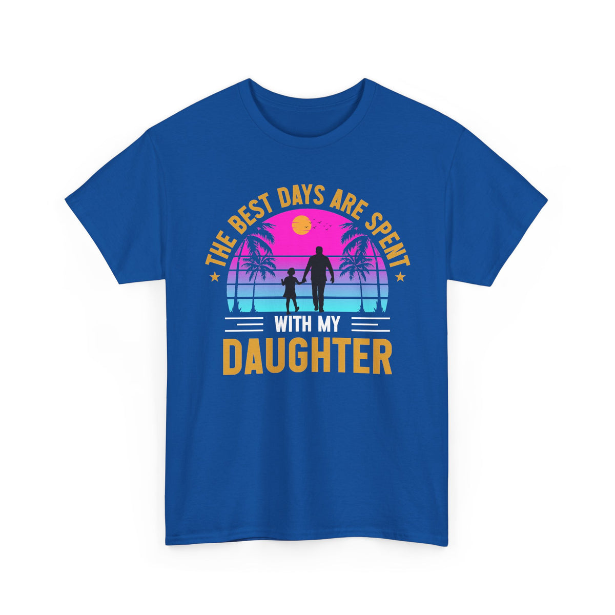 Daughter Sunset Beach T-Shirt — "The Best Days Are Spent Daughter" Family Tee