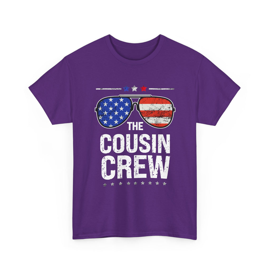 Cousin Crew T-Shirt – Patriotic American Flag Sunglasses Tee