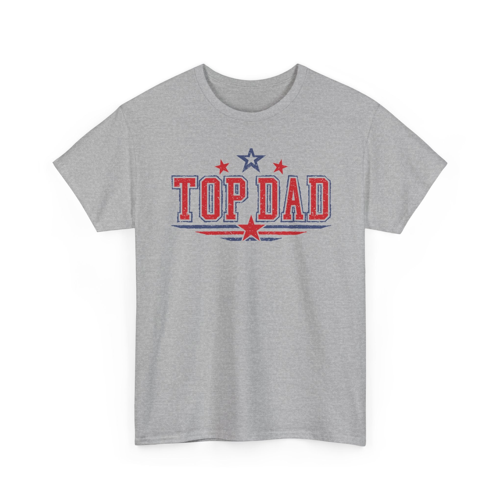 Top Dad T-Shirt – Patriotic Red & Blue Father’s Day Tee