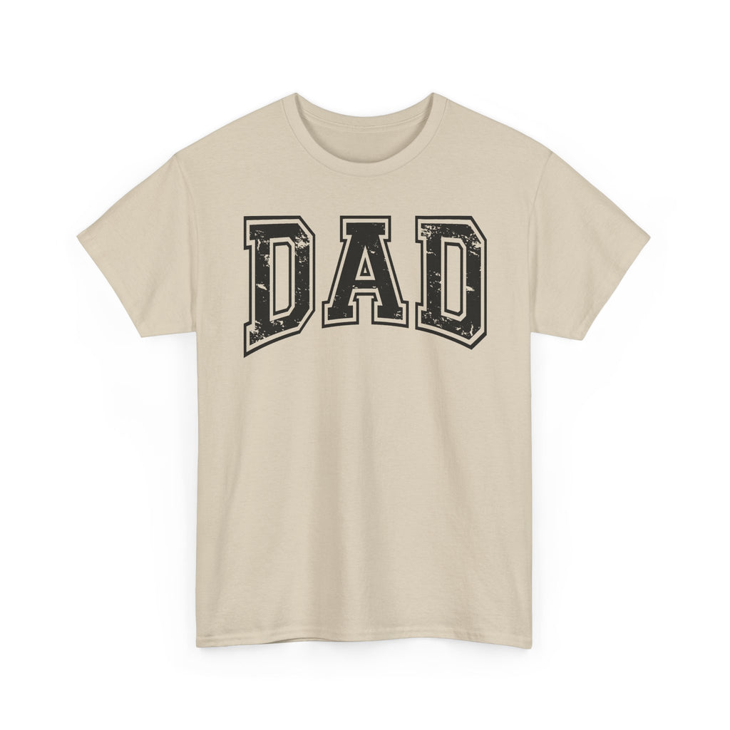 Dad Varsity T-Shirt — Vintage Collegiate "DAD" Tee for Father’s Day & Everyday Wear