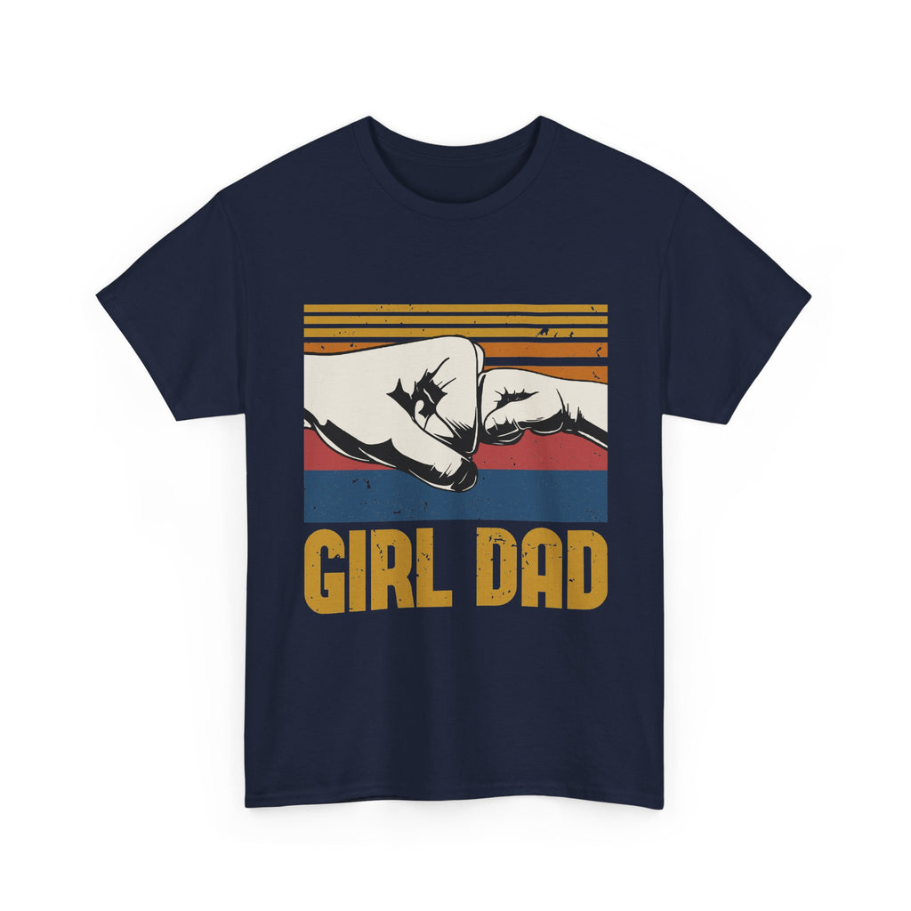 Girl Dad T-Shirt — Vintage Fist Bump Father's Day Tee