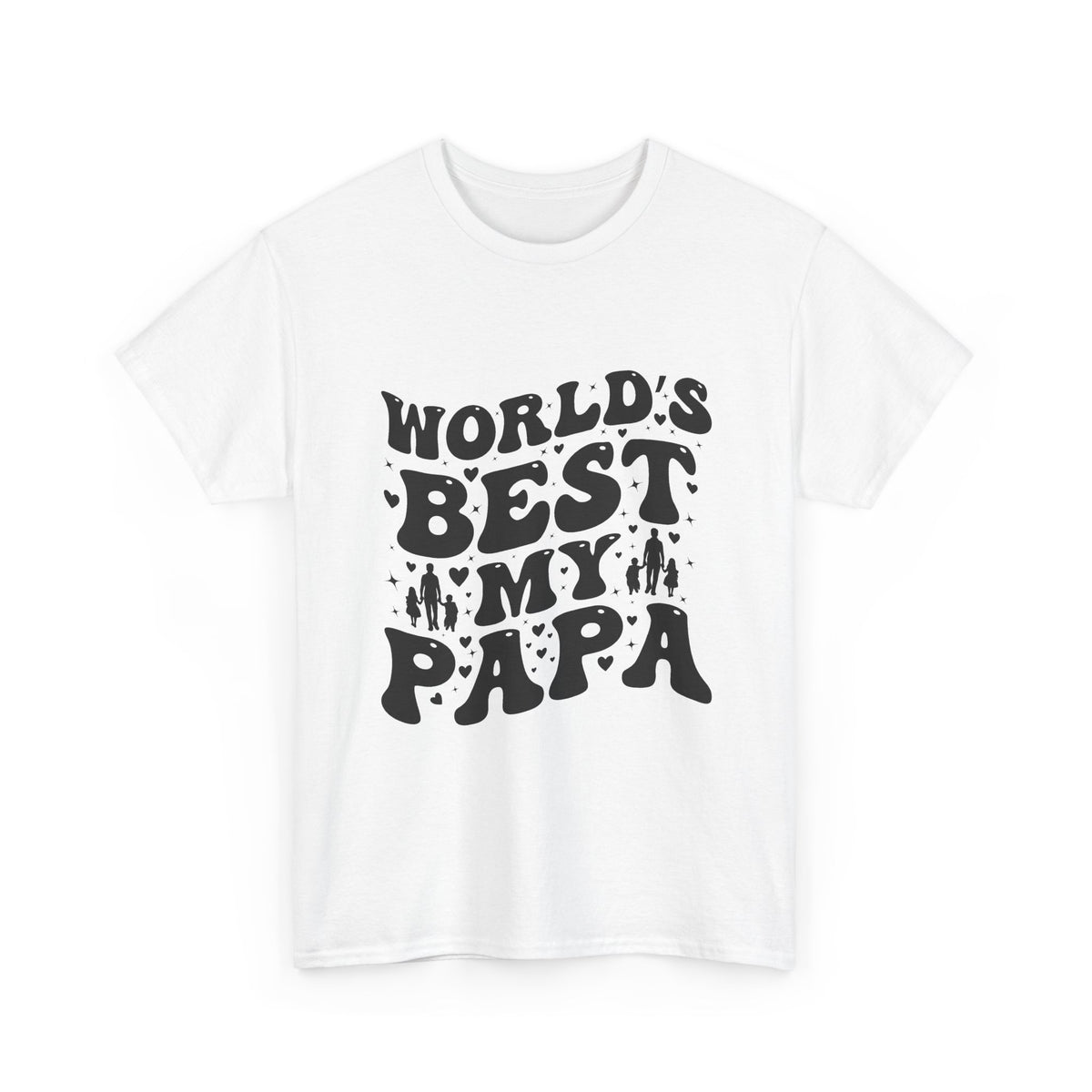 World's Best Papa T-Shirt — Vintage Retro Father's Day Tee