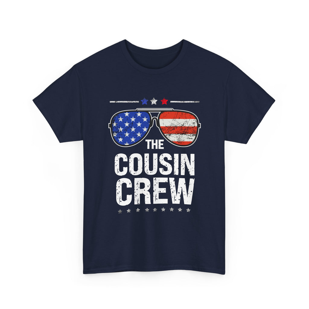Cousin Crew T-Shirt – Patriotic American Flag Sunglasses Tee