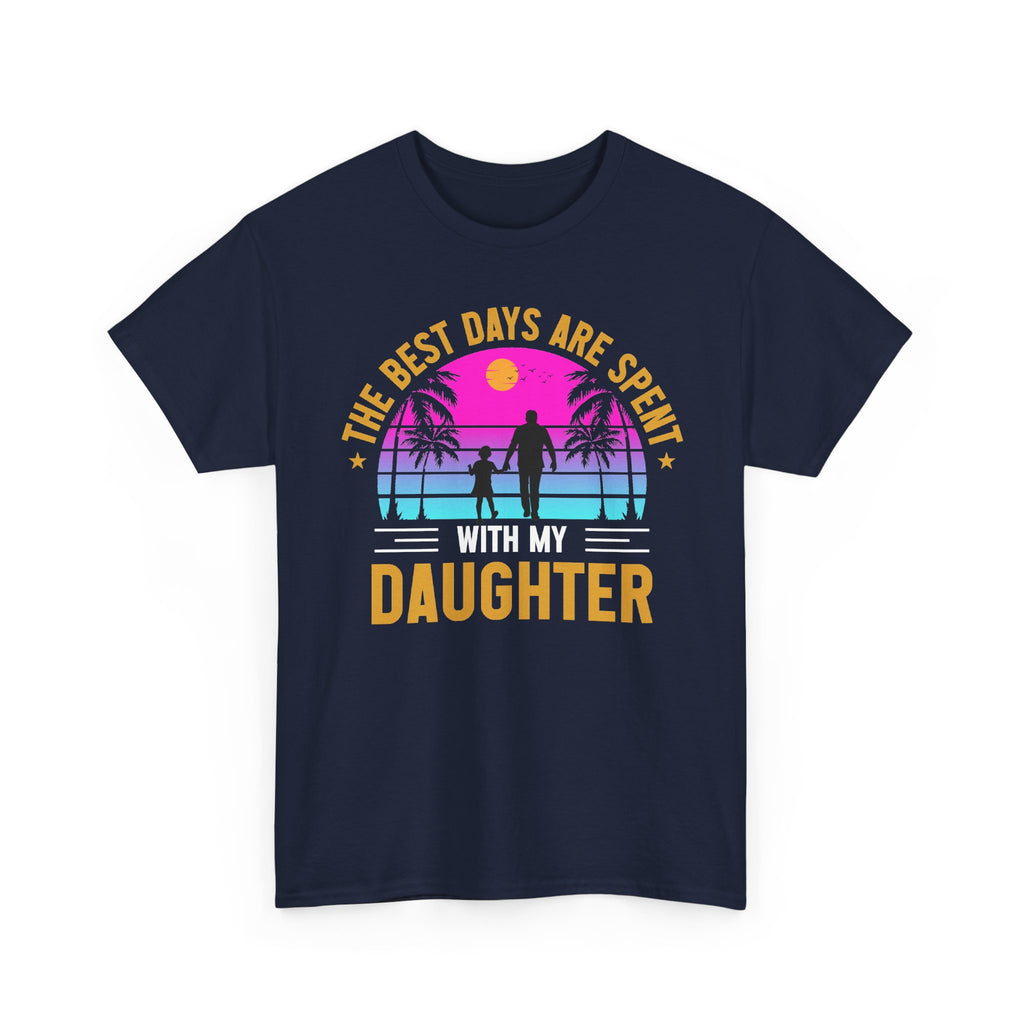 Daughter Sunset Beach T-Shirt — "The Best Days Are Spent Daughter" Family Tee