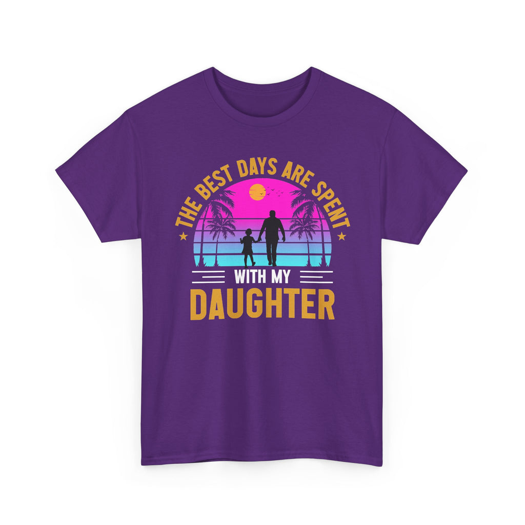 Daughter Sunset Beach T-Shirt — "The Best Days Are Spent Daughter" Family Tee