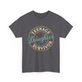 Teenage Daughter Survivor T-Shirt – Retro Heart Badge Tee for Moms & Families