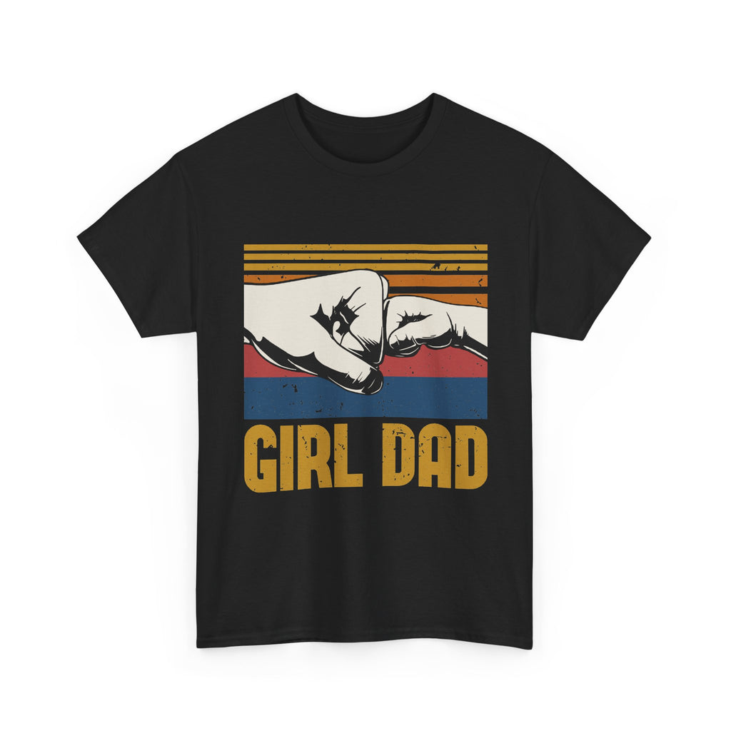 Girl Dad T-Shirt — Vintage Fist Bump Father's Day Tee