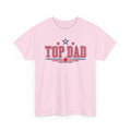 Top Dad T-Shirt – Patriotic Red & Blue Father’s Day Tee