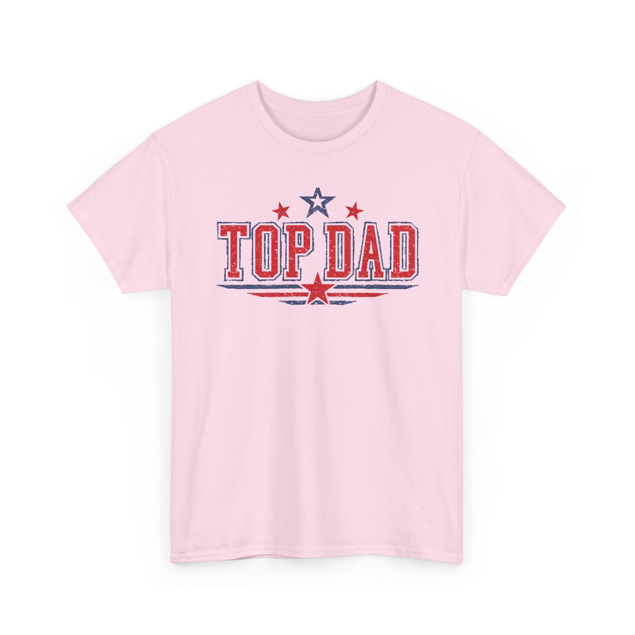 Top Dad T-Shirt – Patriotic Red & Blue Father’s Day Tee