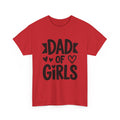 Dad of Girls T‑Shirt — Funny Daddy Tee with Hearts, Father’s Day Gift