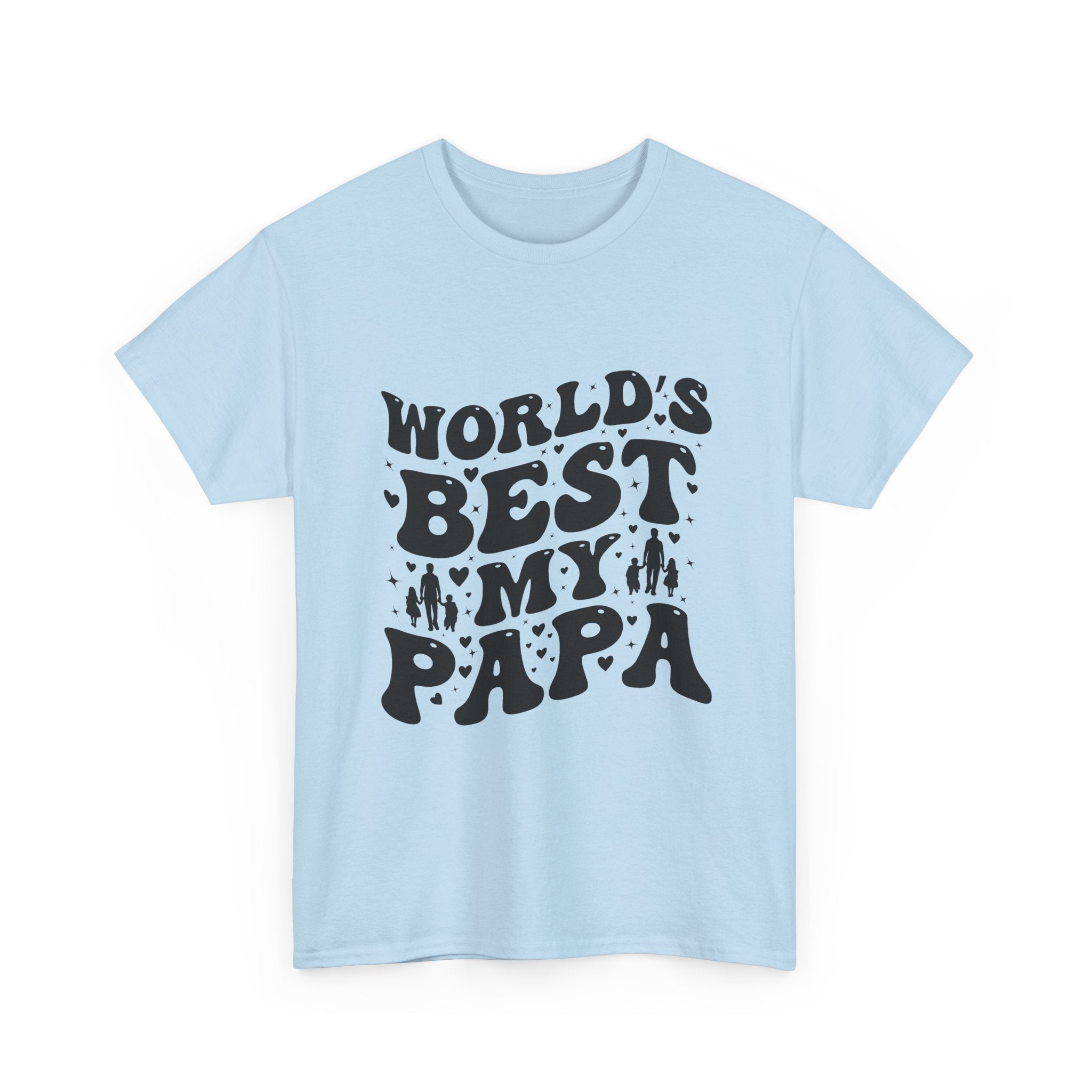 World's Best Papa T-Shirt — Vintage Retro Father's Day Tee