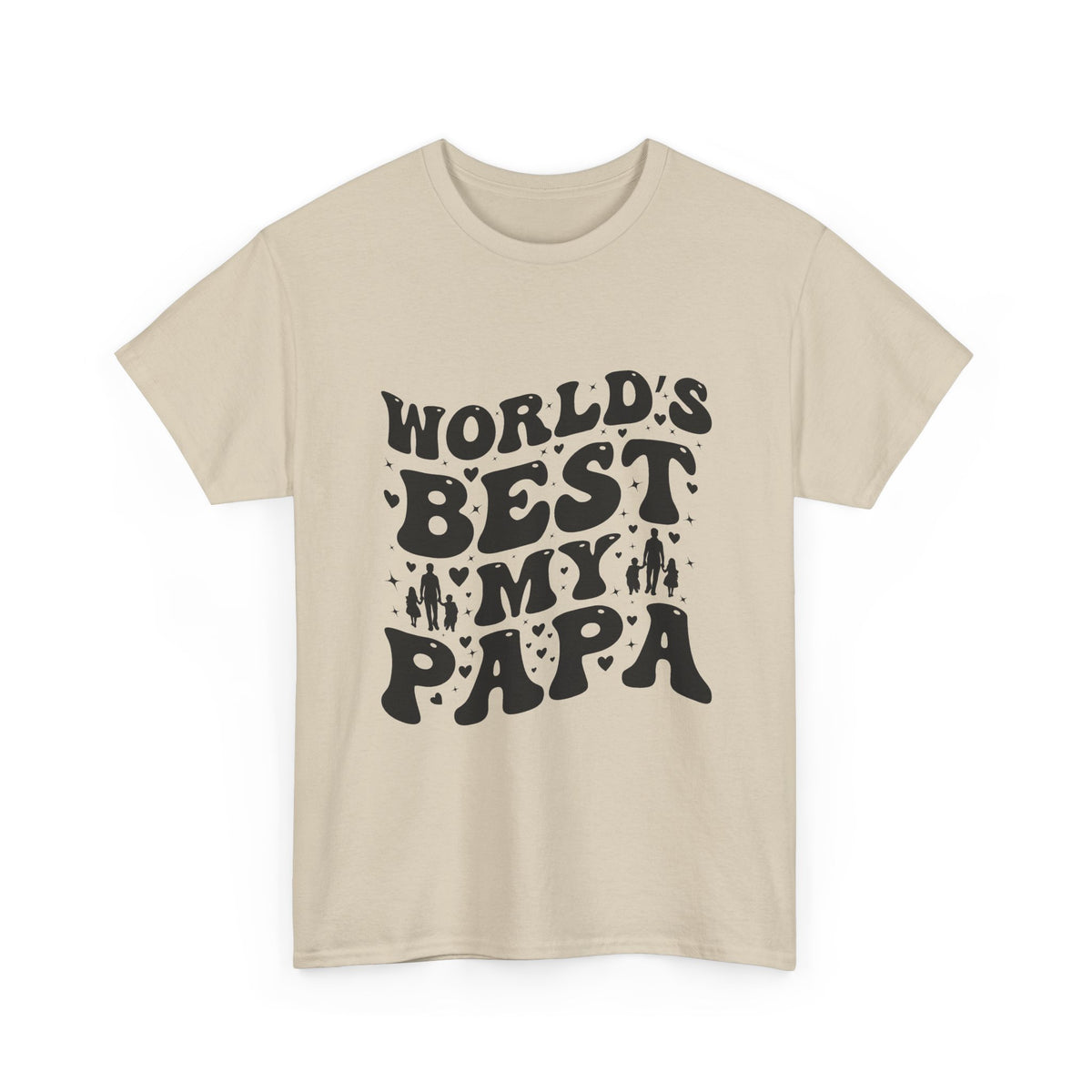World's Best Papa T-Shirt — Vintage Retro Father's Day Tee