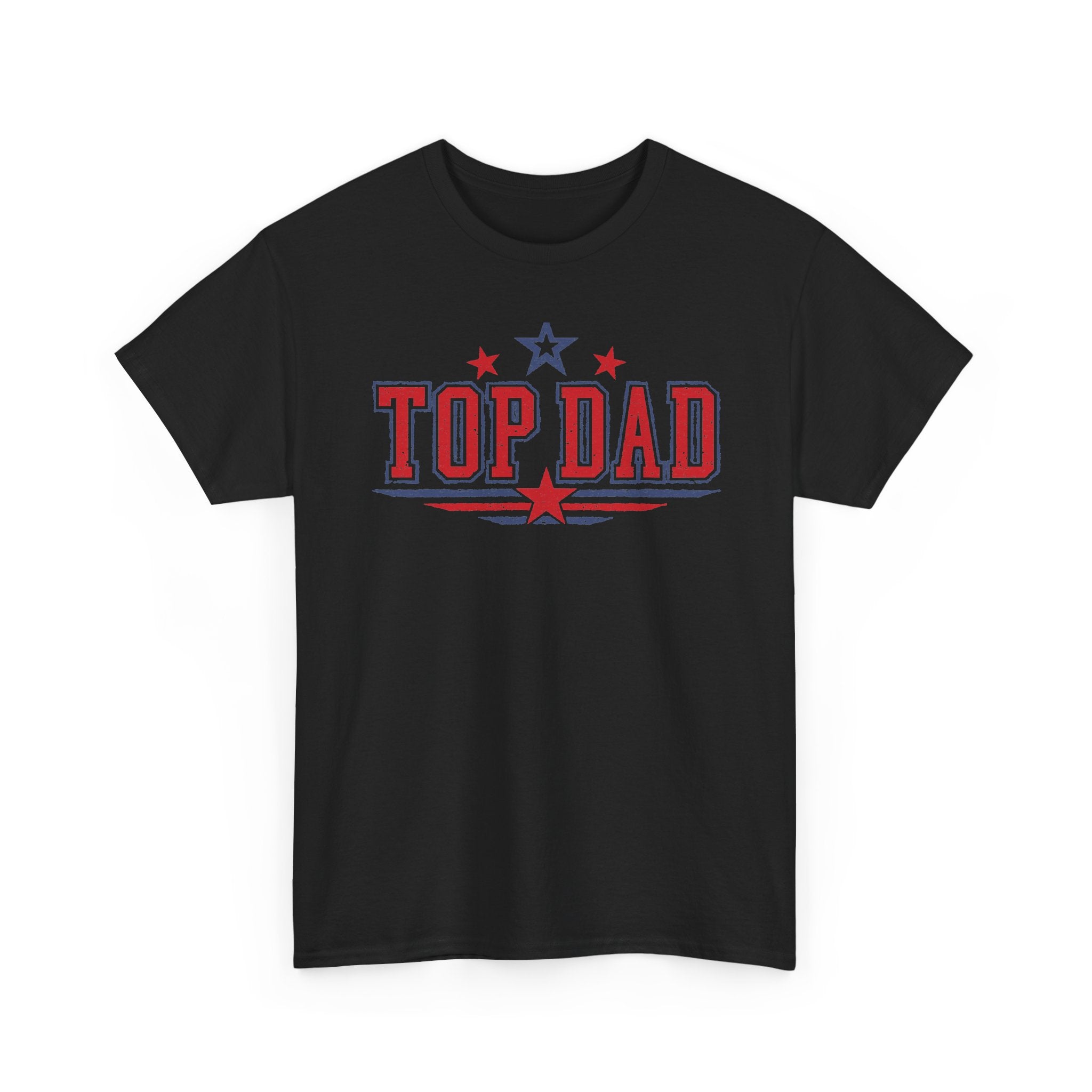 Top Dad T-Shirt – Patriotic Red & Blue Father’s Day Tee