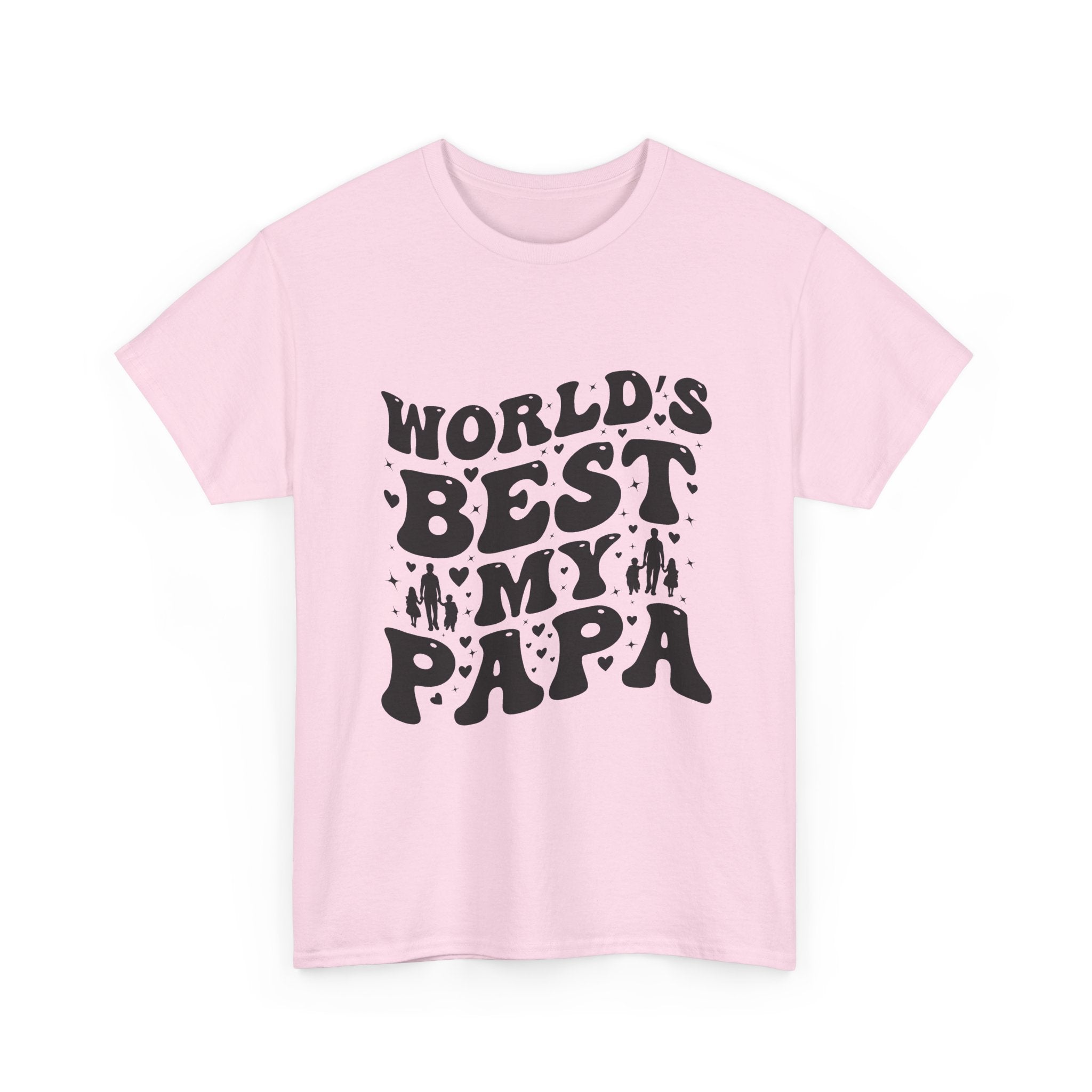 World's Best Papa T-Shirt — Vintage Retro Father's Day Tee