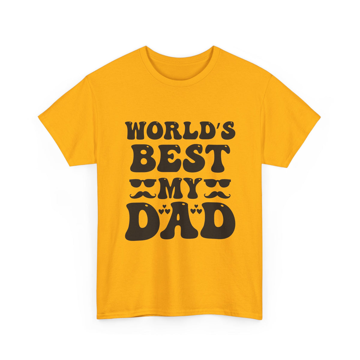 World's Best My Dad T‑Shirt — Funny Mustache Father's Day Tee