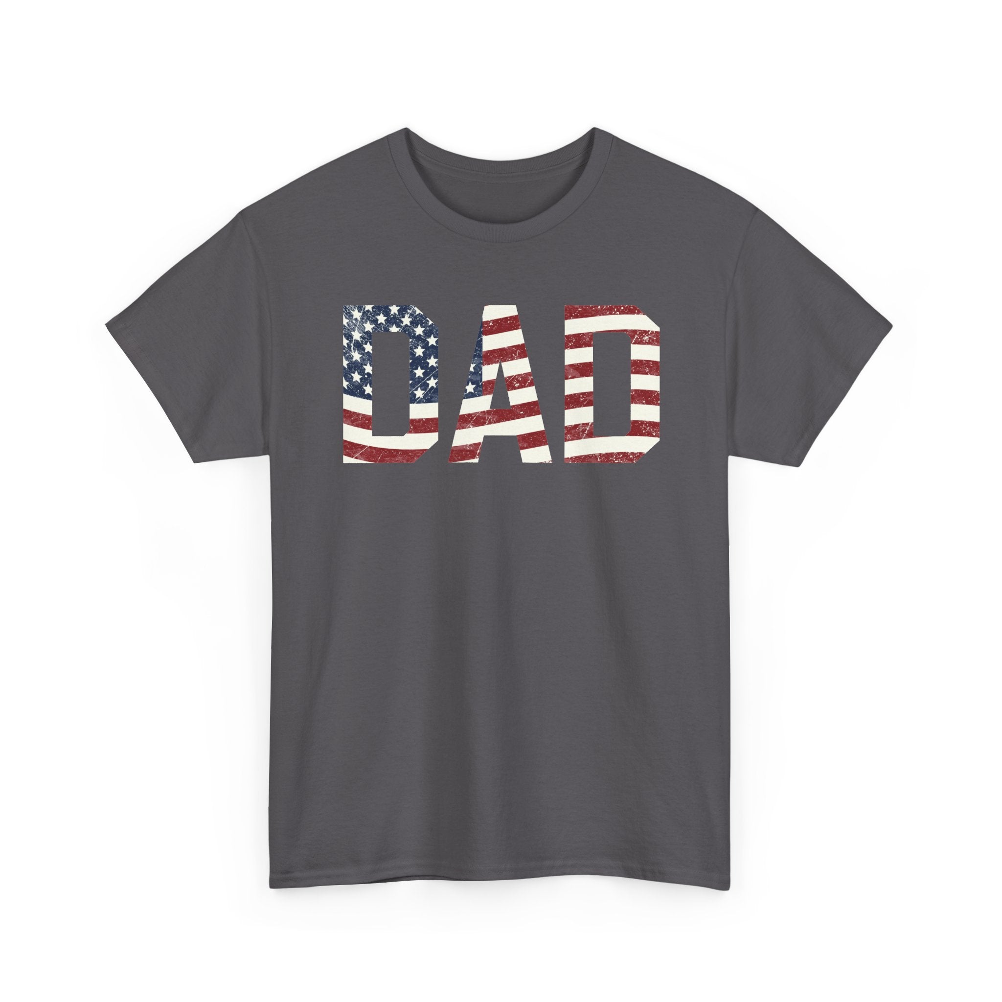 Patriotic 'DAD' Tee - American Flag Father’s Day Shirt